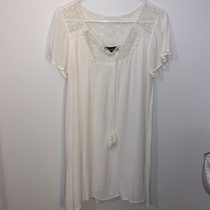 White casual dress